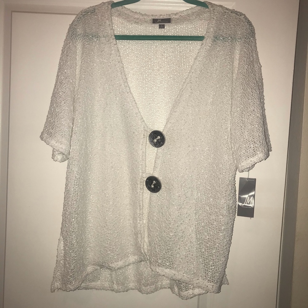 BRAND NEW white shimmer Shaw!